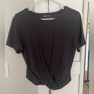 Zara cropped tee